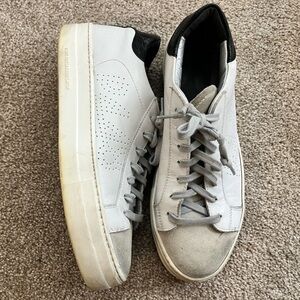 P448 White Black Lace Up‎ Sneakers Women’s EU Size 41 US 10.5